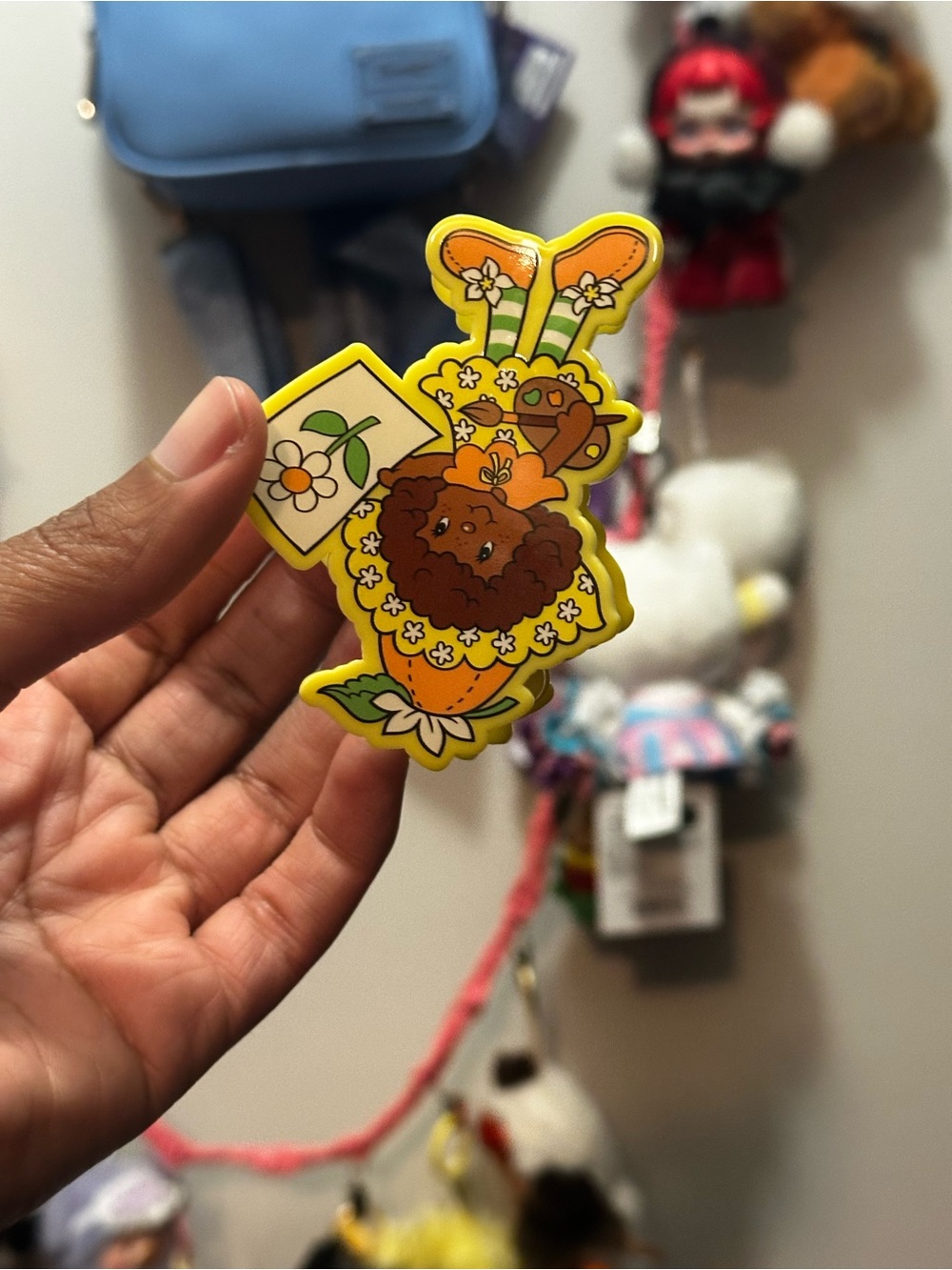 Orange blossom hair claw